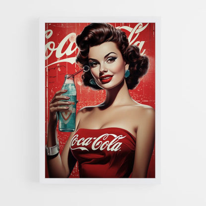 Pin Up de Coca Cola Póster