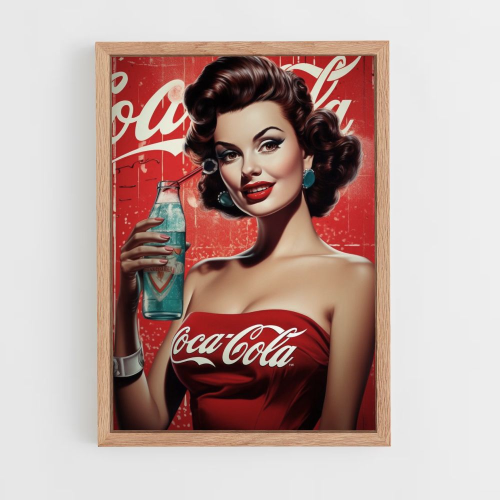 Pin Up de Coca Cola Póster