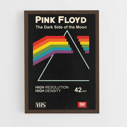 pink-floyd-11 cadre Bois foncé