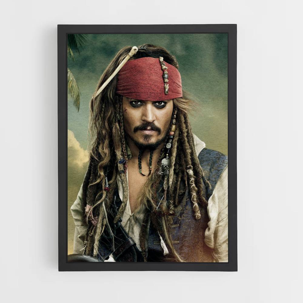 Póster Retrato de Jack Sparrow