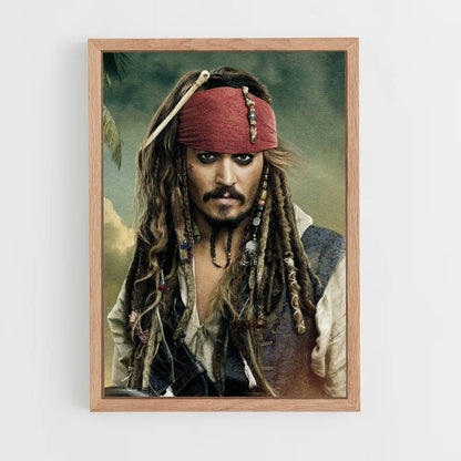 Póster Retrato de Jack Sparrow