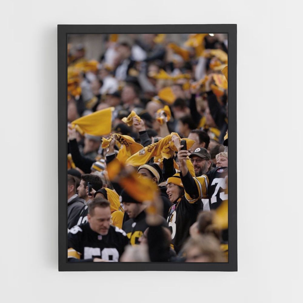 Partidarios de los Pittsburgh Steelers Póster