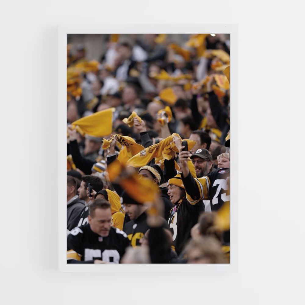 Partidarios de los Pittsburgh Steelers Póster