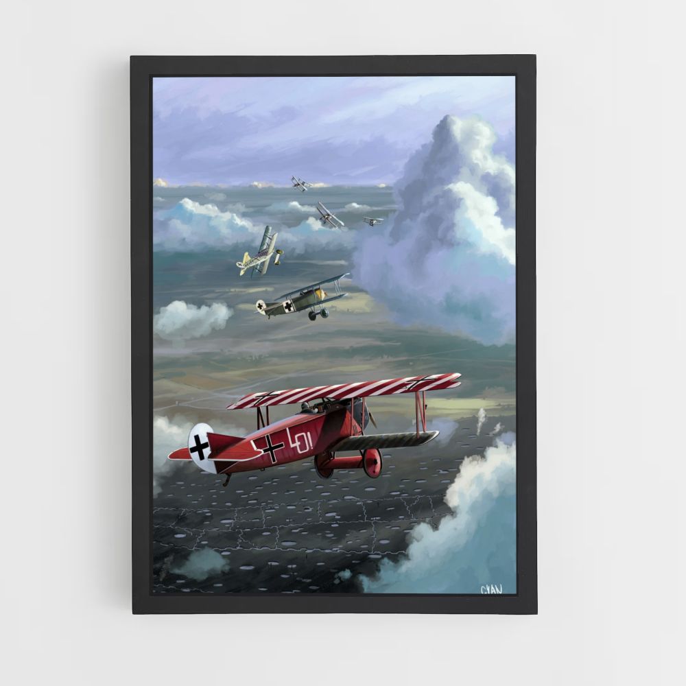 Aviones de la Primera Guerra Mundial Póster