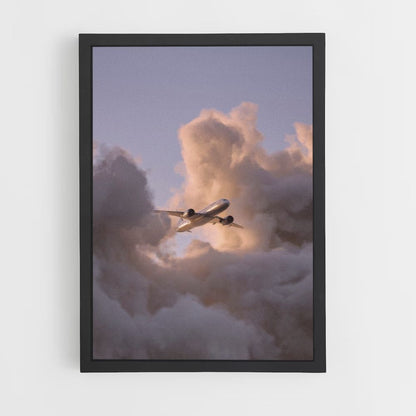 Aviones Nubes Póster