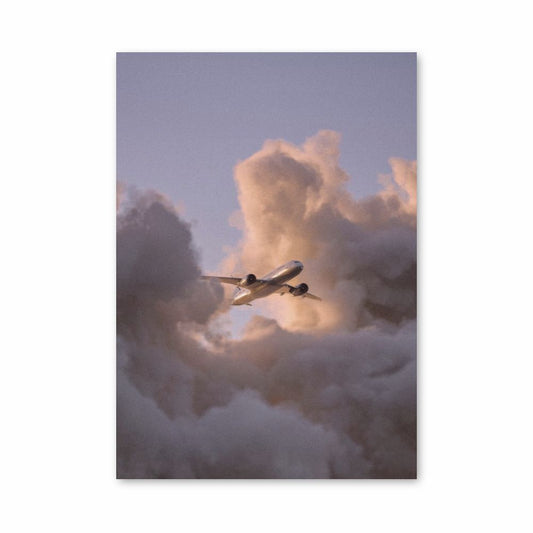 Aviones Nubes Póster