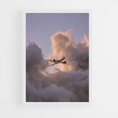 Aviones Nubes Póster