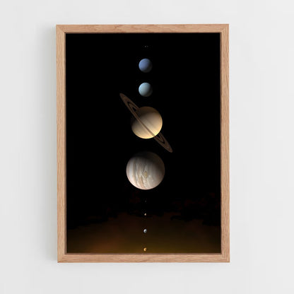 planet-10 cadre Bois clair