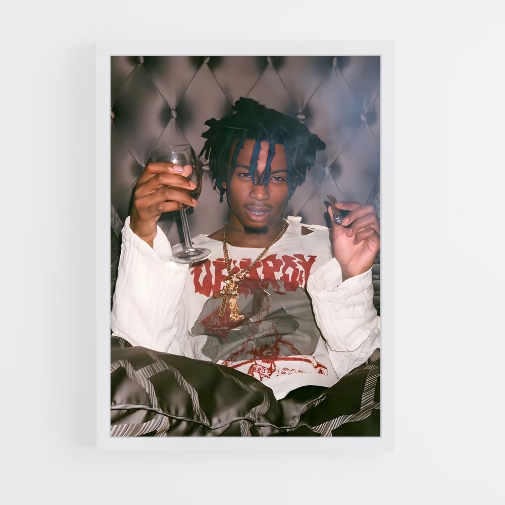 playboy-carti-8 cadre Blanc