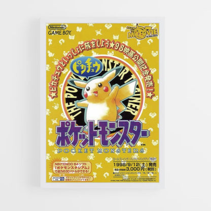 Póster Pikachu Japón