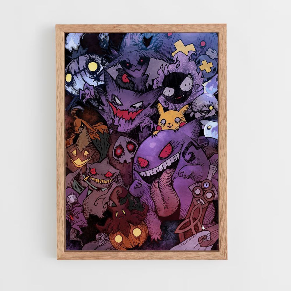 Póster Pokémon Fantasmas