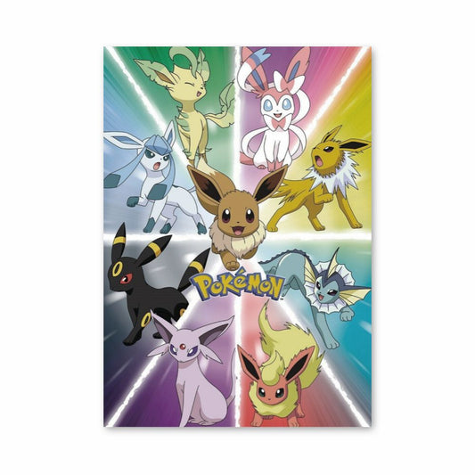 Póster Evoluciones de Eevee