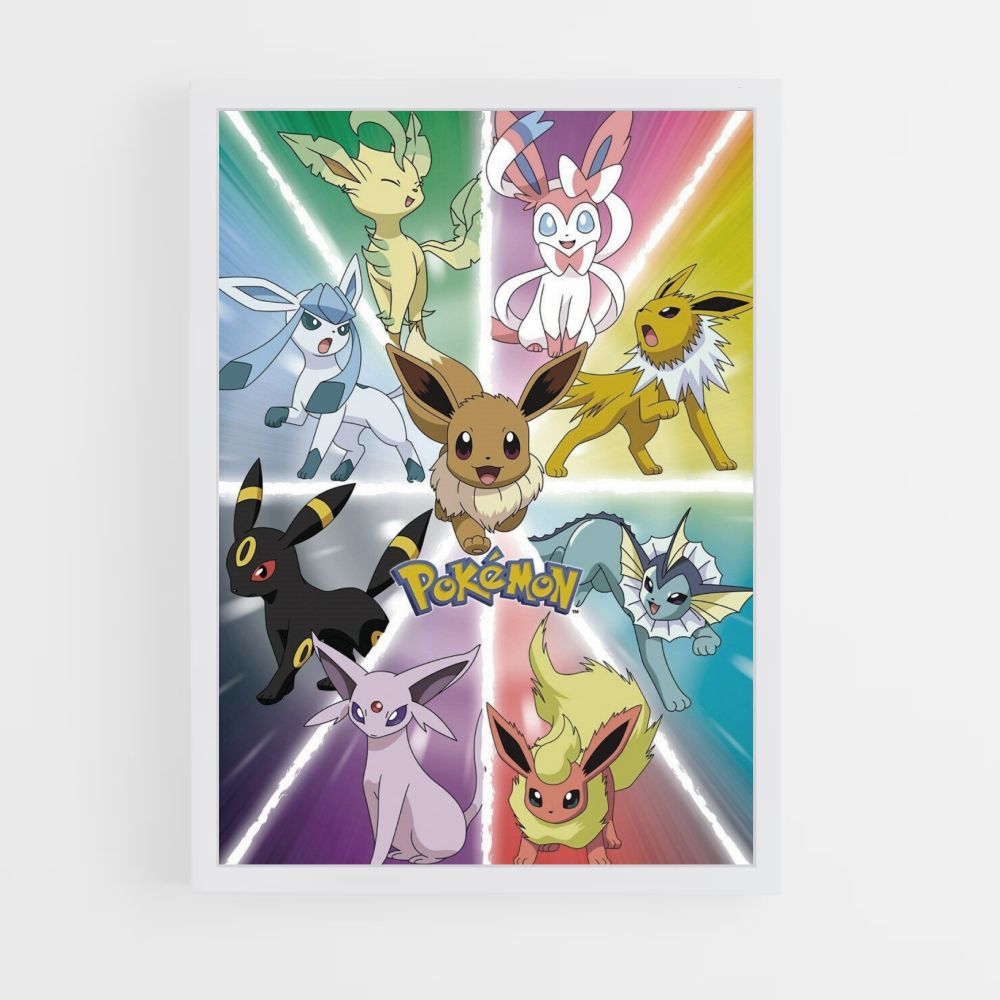 Póster Evoluciones de Eevee