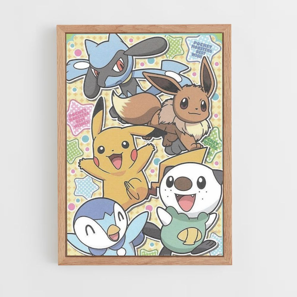 Pokémon vintage Póster