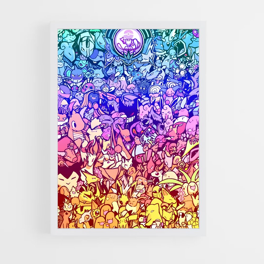 pokemon-2 cadre Blanc