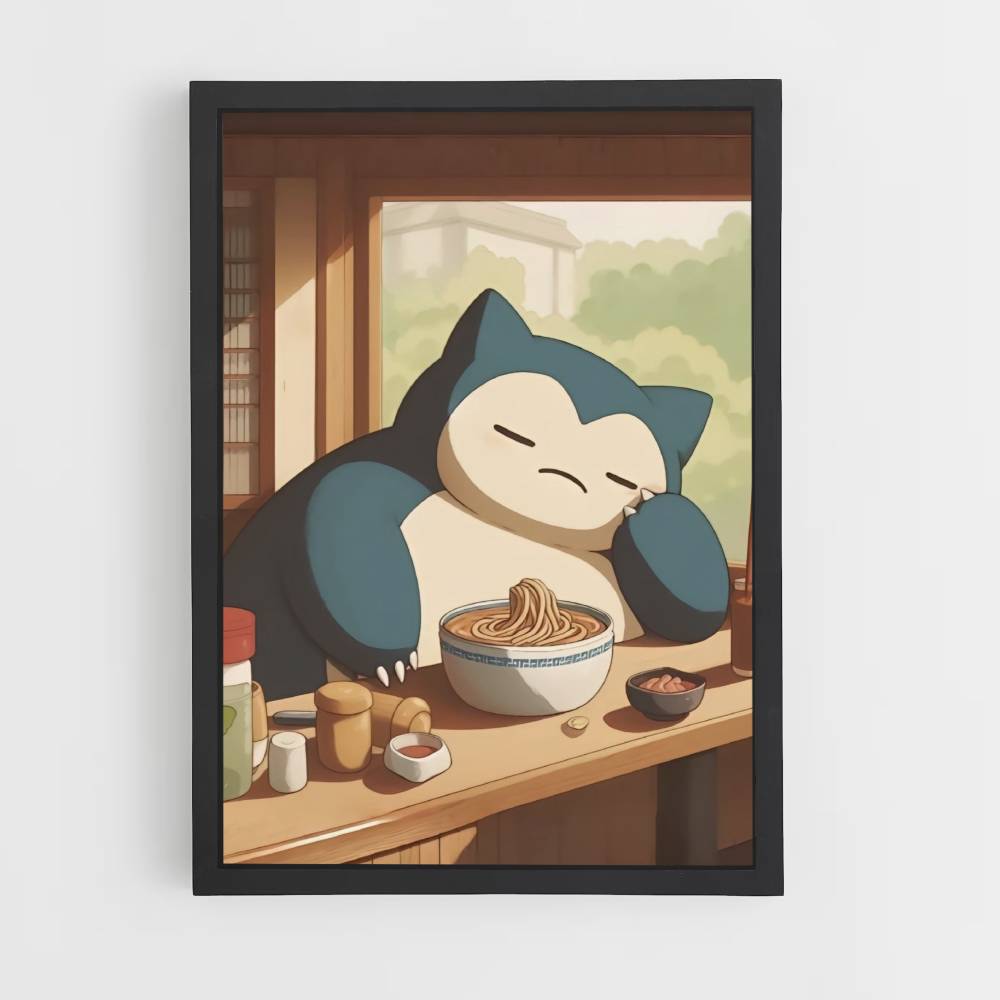 Póster Snorlax Ramen