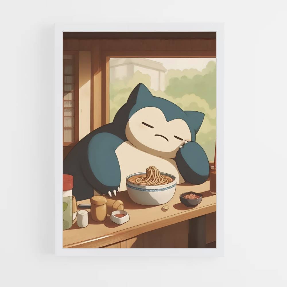 Póster Snorlax Ramen