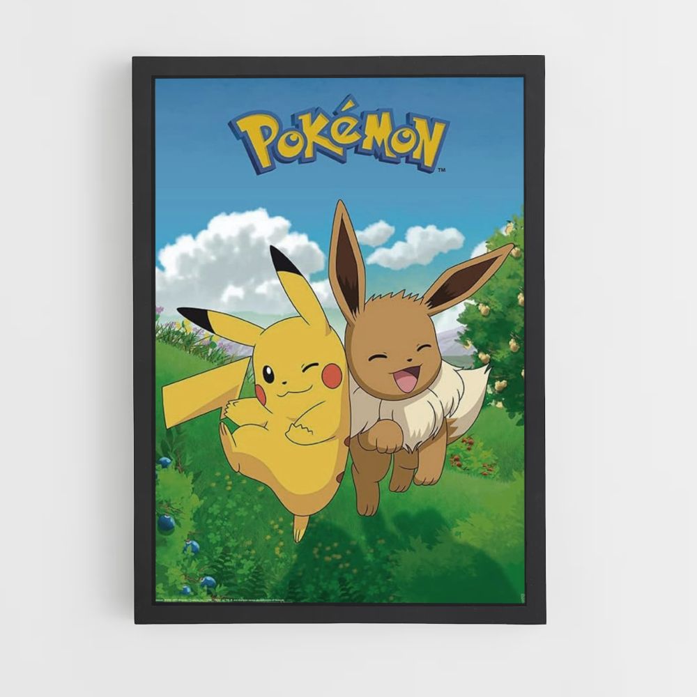 Póster Pikachu x Eevee