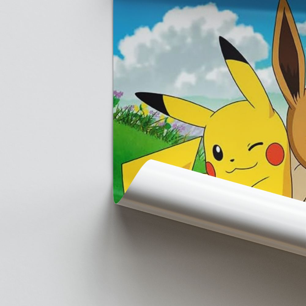 Póster Pikachu x Eevee