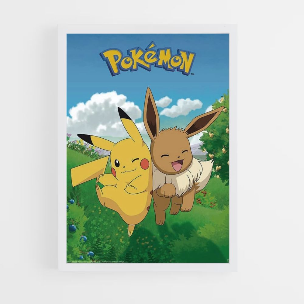 Póster Pikachu x Eevee