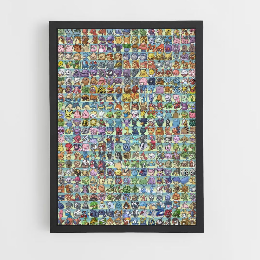 Póster Lista de Pokémon