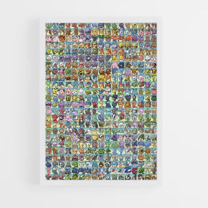 Póster Lista de Pokémon