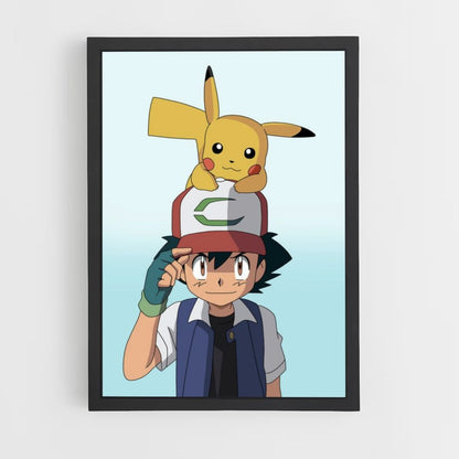 Póster Ash x Pikachu