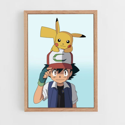 Póster Ash x Pikachu