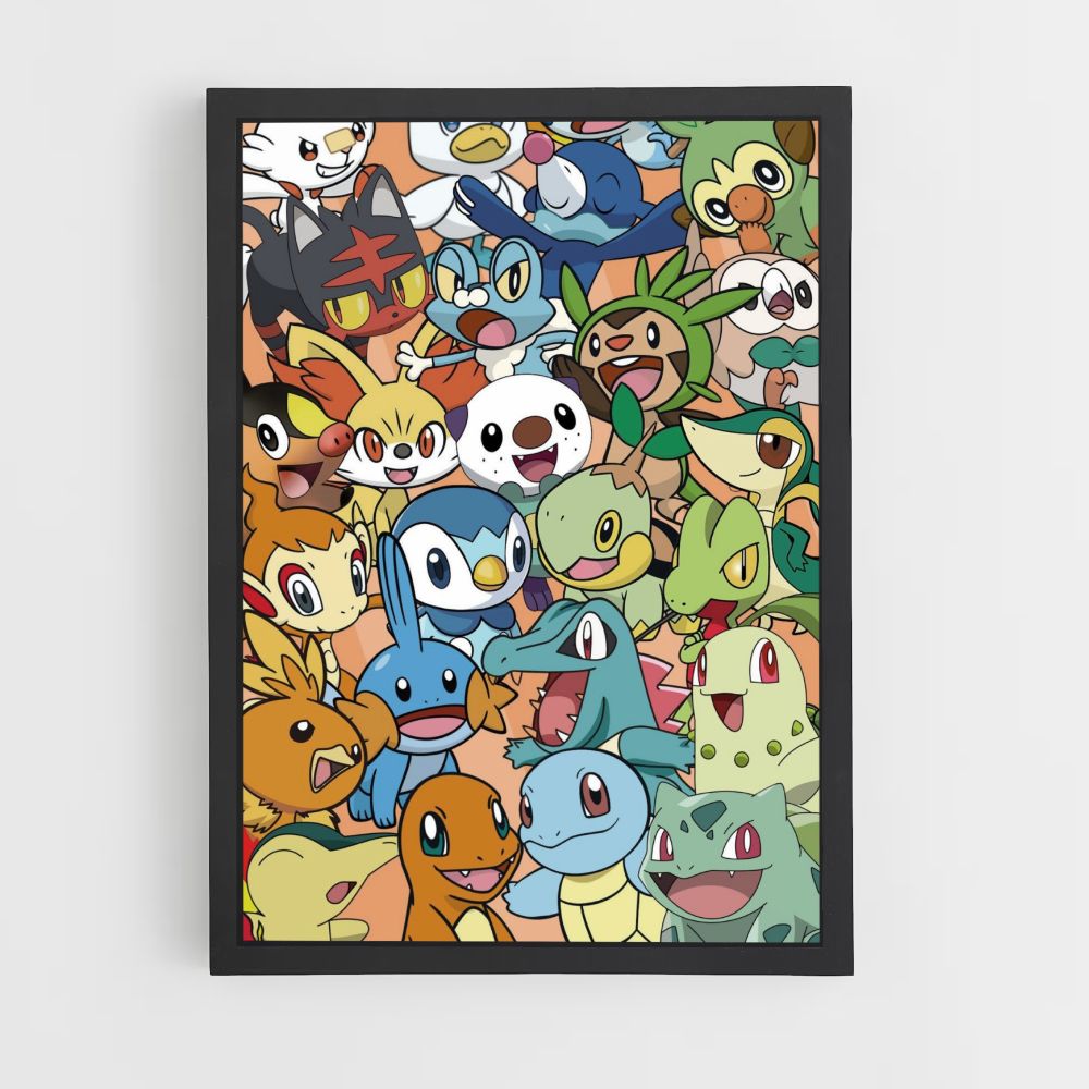 Póster Pokémon Iniciadores