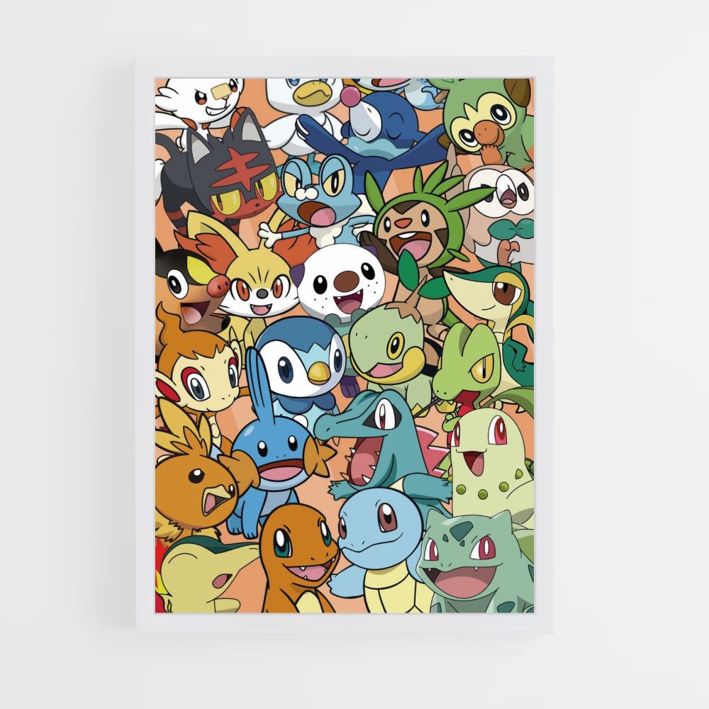 Póster Pokémon Iniciadores