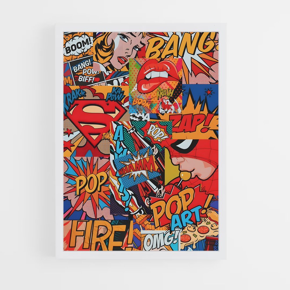 pop-art-1 cadre Blanc