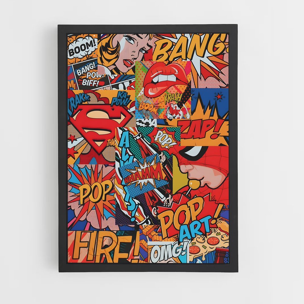 pop-art-1 cadre Noir