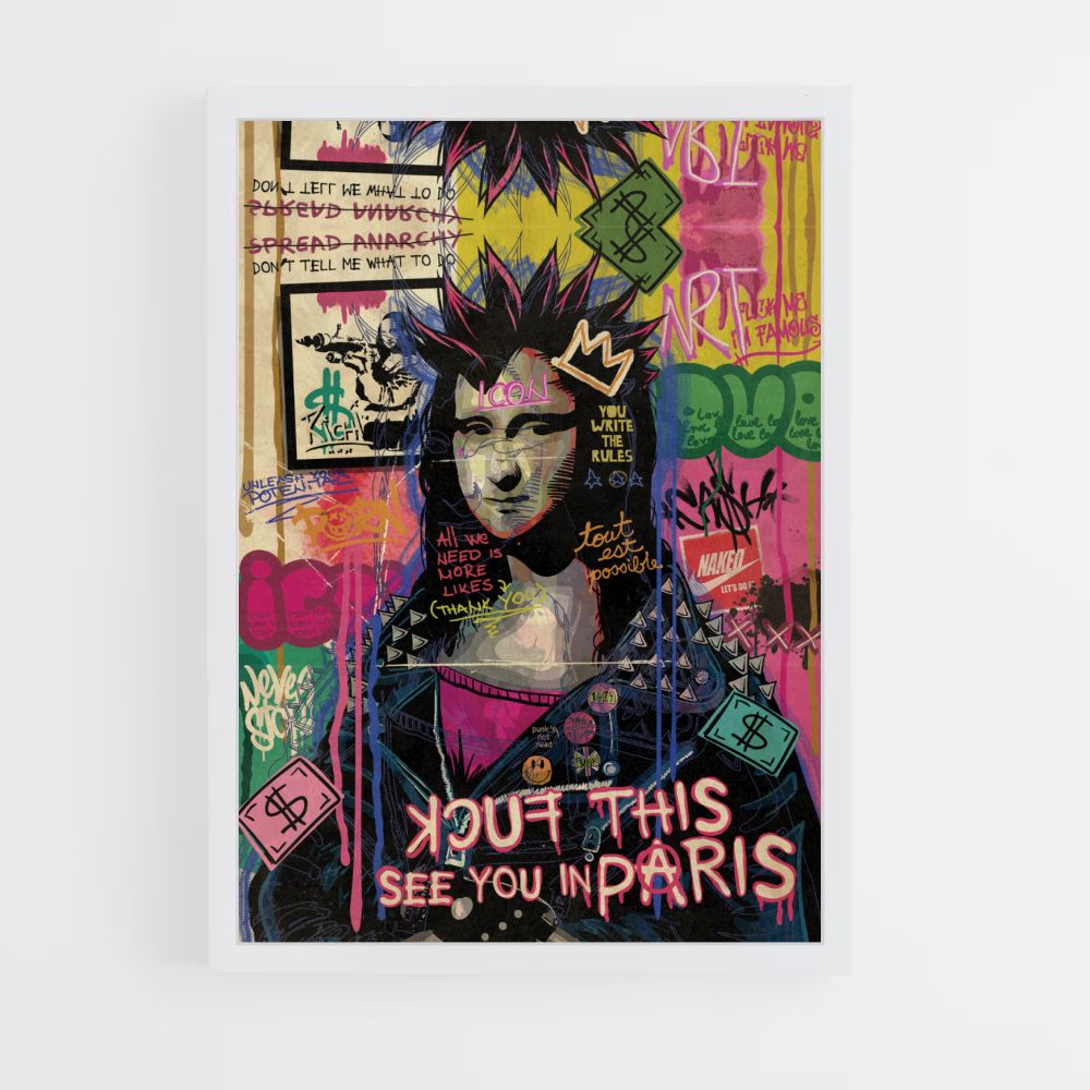 Mona Lisa Punk Póster