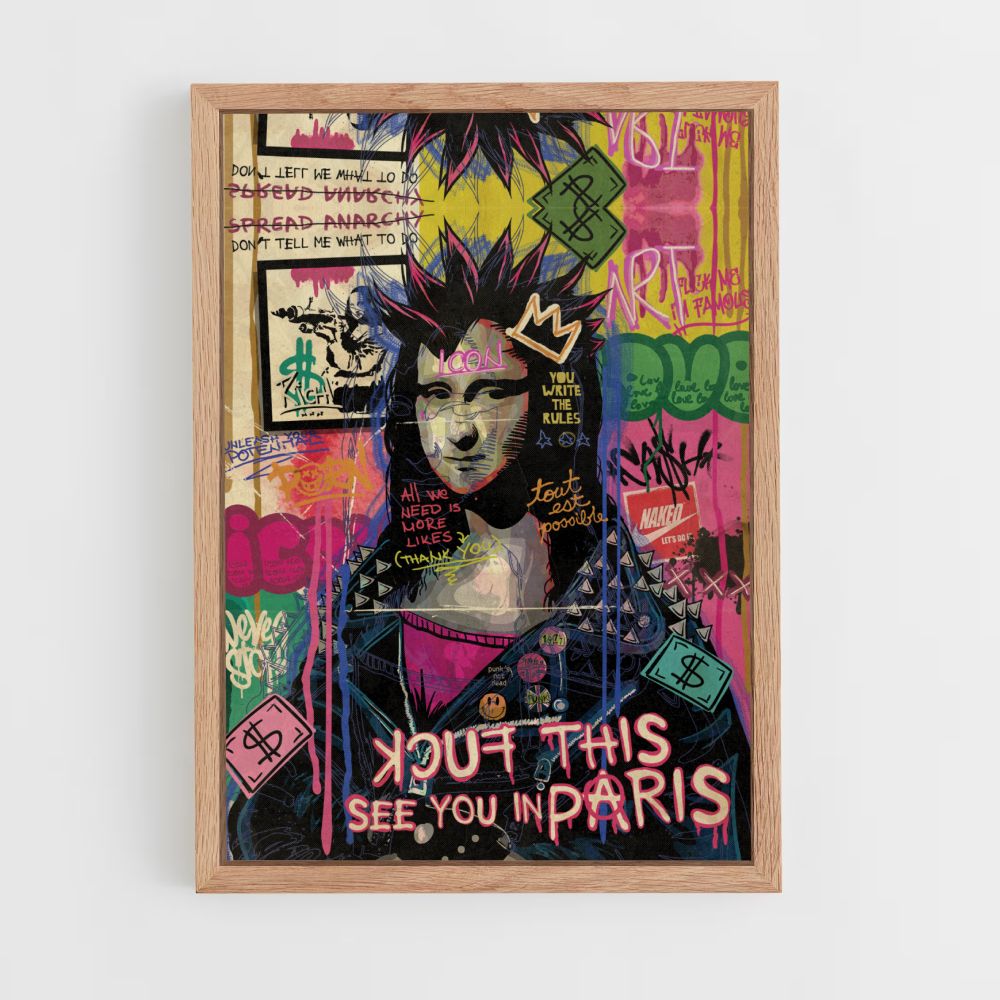 Mona Lisa Punk Póster