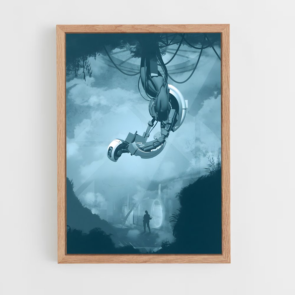 portal-2 cadre Bois clair