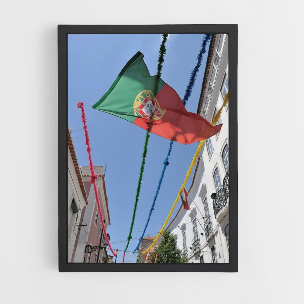 Bandera de portugal Póster