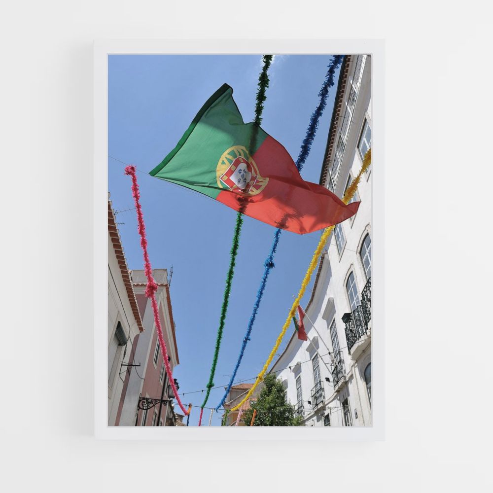 Bandera de portugal Póster