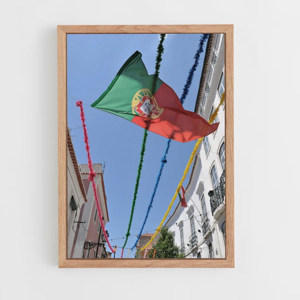 Bandera de portugal Póster