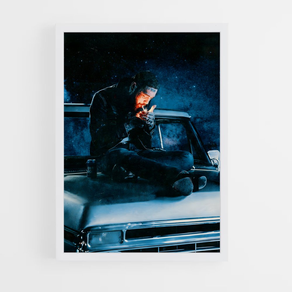 post-malone-2 cadre Blanc