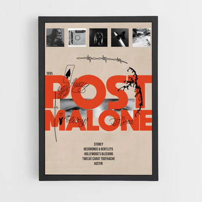 post-malone-24 cadre Noir