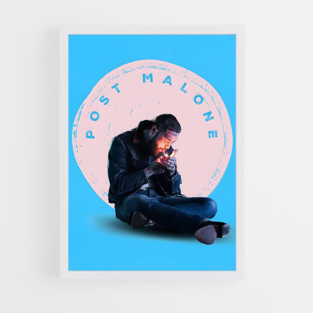 post-malone-5 cadre Blanc