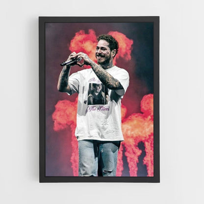 Fuego post malone Póster