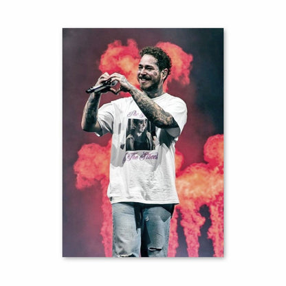 Fuego post malone Póster