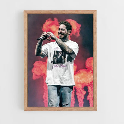 Fuego post malone Póster