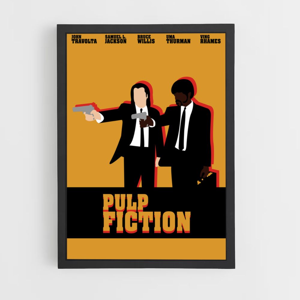 Diseño de carteles de pulpa ficción