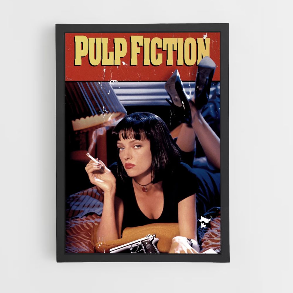 Ficción pulpa vintage Póster