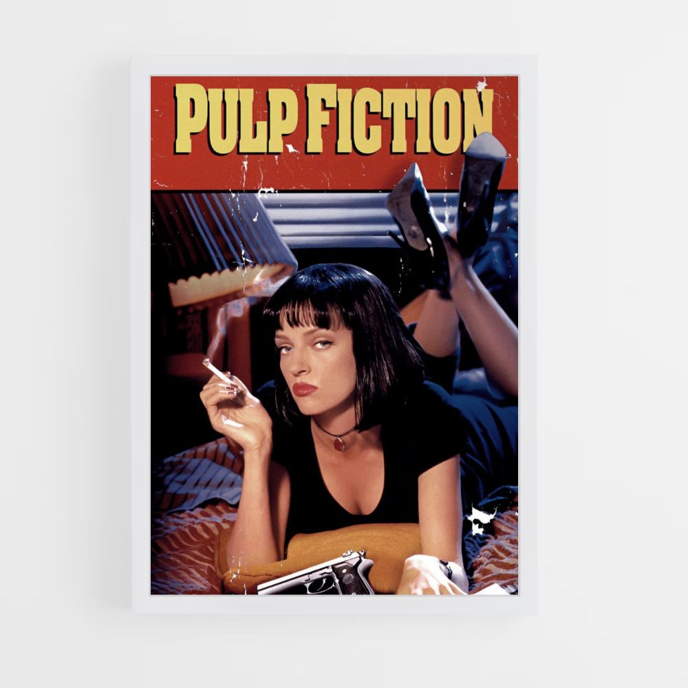 Ficción pulpa vintage Póster