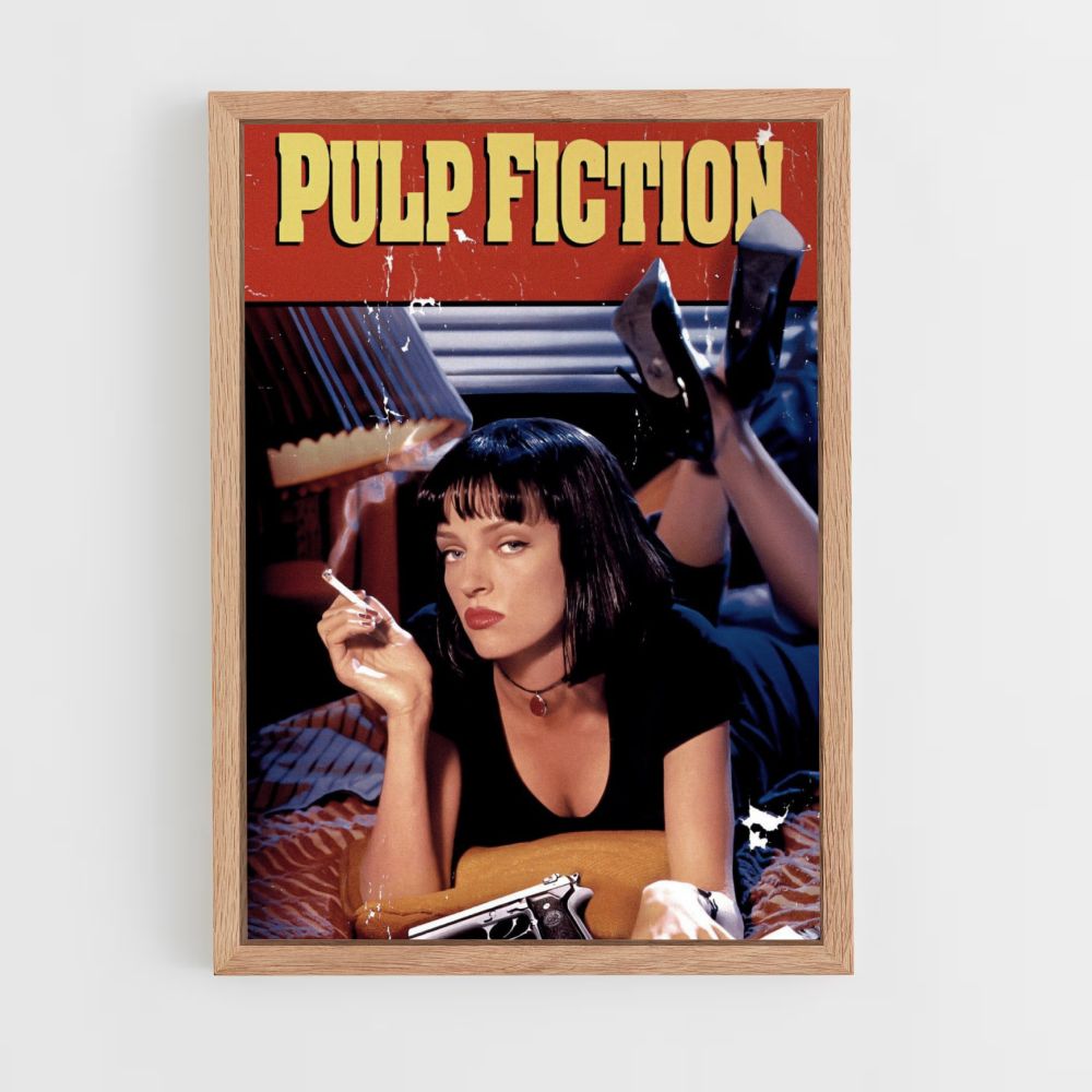 Ficción pulpa vintage Póster