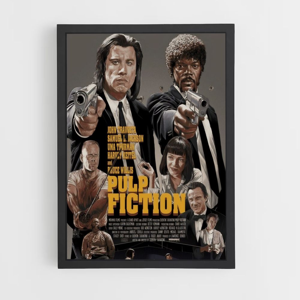 Póster de lanzamiento de Pulp Fiction