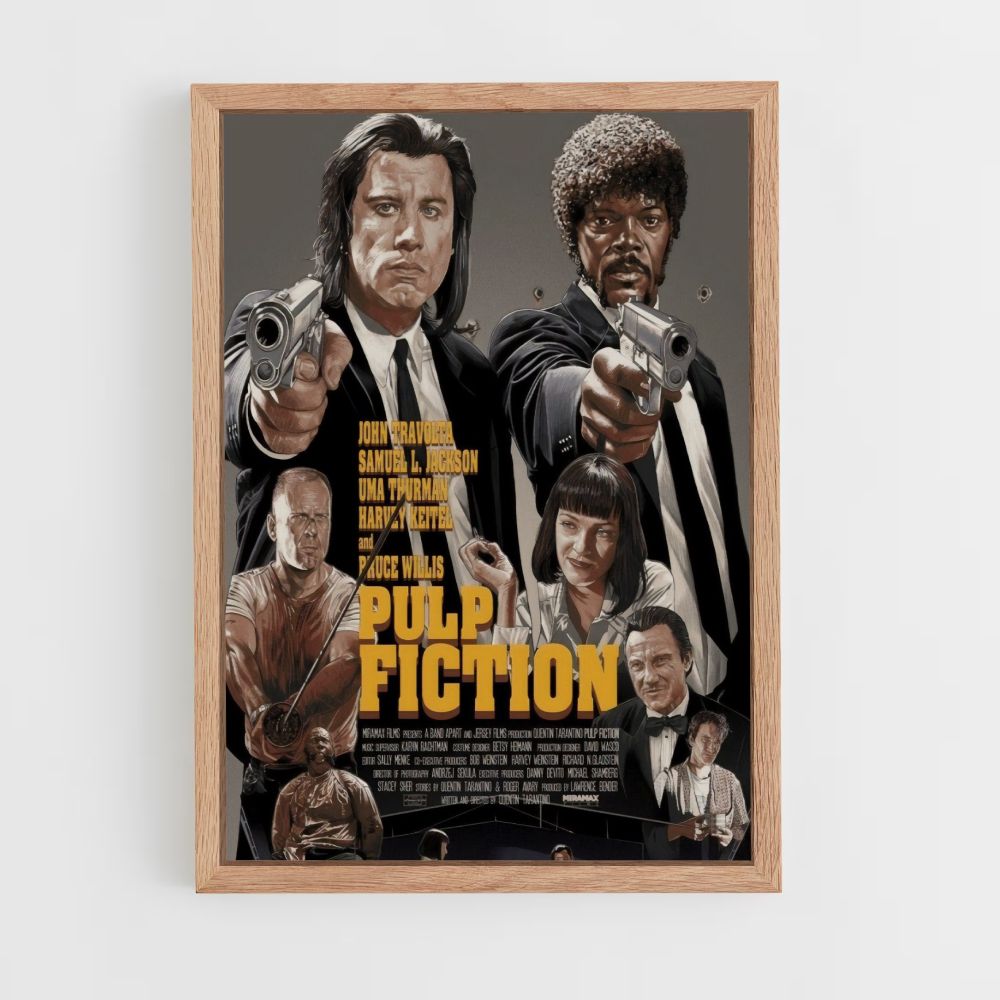 Póster de lanzamiento de Pulp Fiction